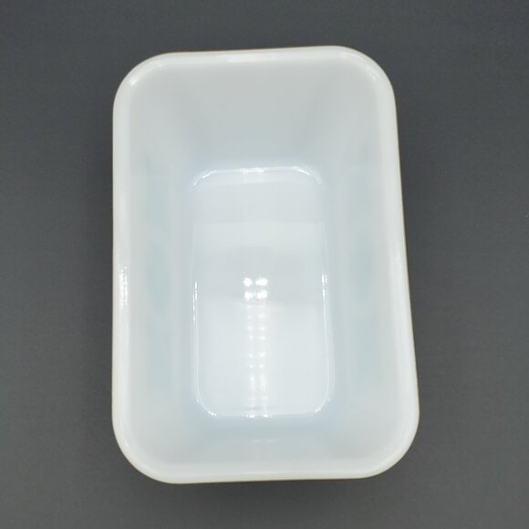 Glasbake Turquoise Floral Snowflake Casserole Baking Dish MCM Refrigerator Dish - Picture 7 of 10